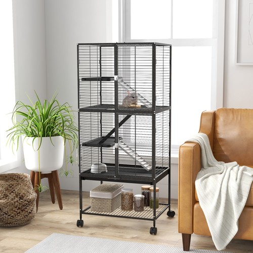 Rolling chinchilla cage small - chinchilla, cage,