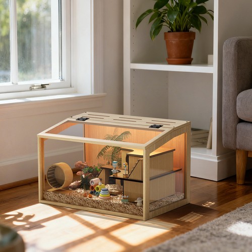 Bingopaw wooden hamster - bingopaw, cage