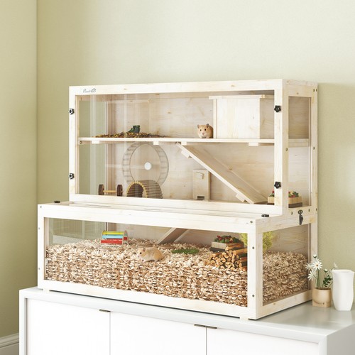 Wooden hamster cage tier - cage,, 3