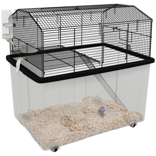 Pawhut hamster cage two tier - pawhut, cage,