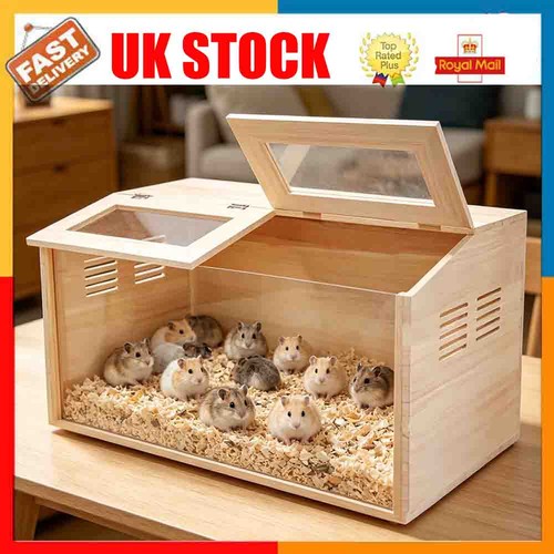 Glass chewproof hamster cage - chewproof,